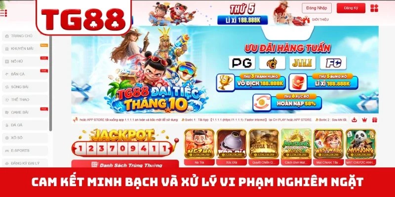 Cam kết minh bạch và xử lý vi phạm nghiêm ngặt