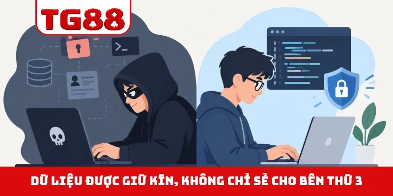 Dữ liệu được giữ kín, không chỉ sẻ cho bên thứ 3