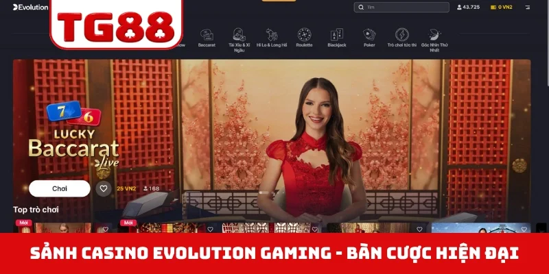 Sảnh casino Evolution Gaming