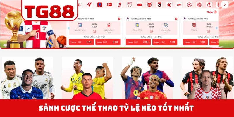 Sảnh cược thể thao tỷ lệ kèo tốt nhất